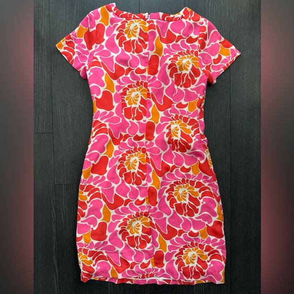 Banana Republic Pink and Orange Floral Dress - Picture 3 of 4